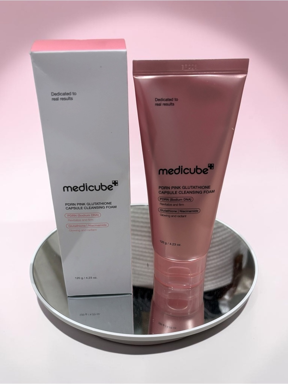 Medicube PDRN Pink Glutathione Capsule Cleansing Foam - NIB
